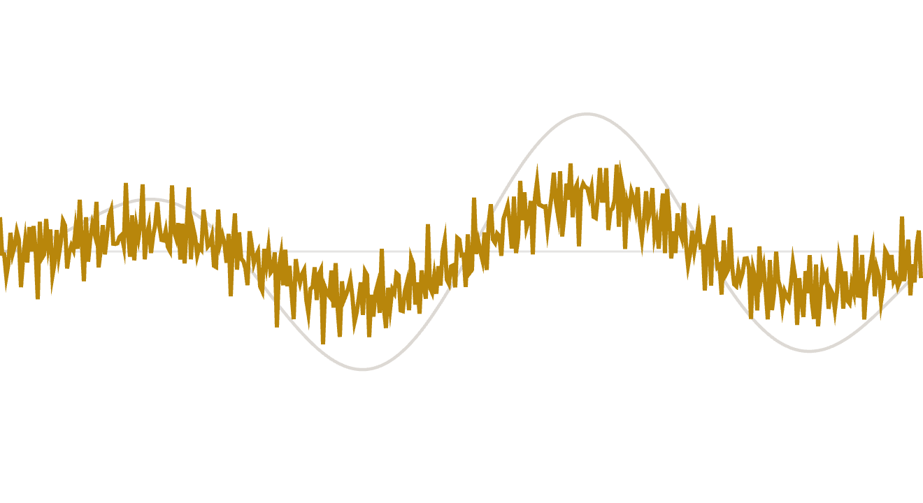 Neural trace at 40 percent signal-to-noise: structure is emerging through the noise